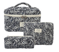 Toiletry Kits  - 3 Piece Cotton Cosmetic Set