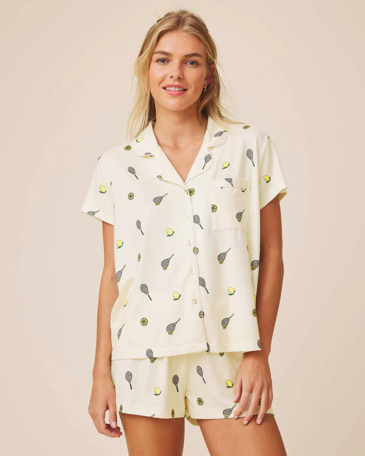 Lemon Tennis Flora Pillowsoft Short Set